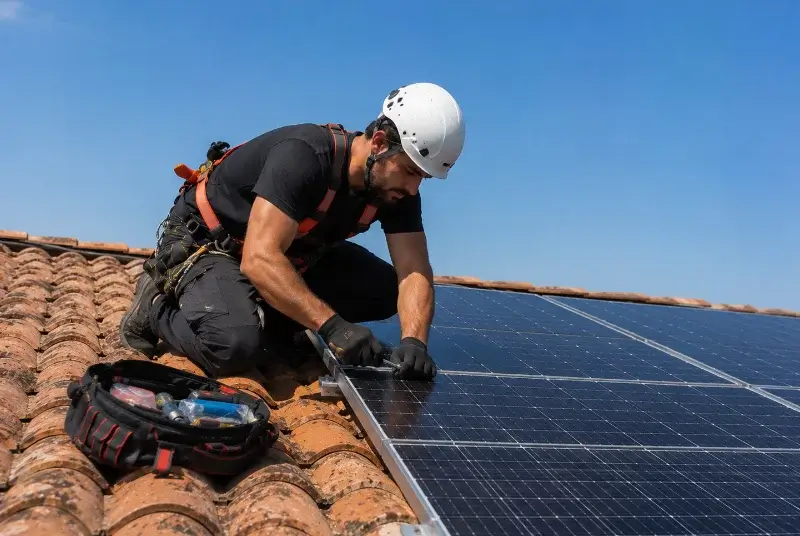 Maintenance et monitoring de panneaux solaires à Urt